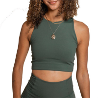 Women's Girlfriend Collective Dylan Bra 2022 in Green size Large | Spandex/Plastic