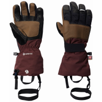 Women's Mountain Hardwear High Exposure GORE-TEX Gloves 2023 in Brown size Large | Nylon/Leather