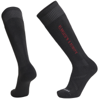 Le Bent Core Full Cushion Snow Socks 2025 in Black size Medium | Wool/Bamboo