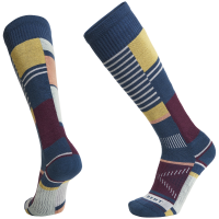 Women's Le Bent Oaken Full Cushion Snow Socks 2025 in Blue size Large | Wool/Bamboo