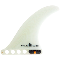 FCS II Flow II PG Longboard Fin 2024 in White size 10.5"