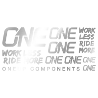 OneUp Components Bar Decal Sheet 2023 in Silver