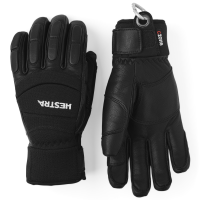 Hestra Vertical Cut CZone 5-Finger Gloves 2024 in Black size 9 | Leather/Polyester