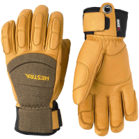 Hestra Vertical Cut CZone 5-Finger Gloves 2025 in Green size 10 | Leather/Polyester