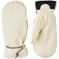 Hestra Wakayama Mittens 2025 in White size 9 | Wool/Leather/Polyester