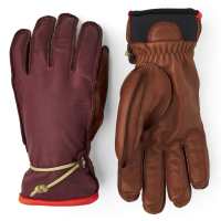 Hestra Wakayama 5-Finger Gloves 2025 in Red size 7 | Wool/Leather