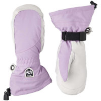 Women's Hestra Heli Mittens 2025 in Purple size 7 | Leather/Polyester