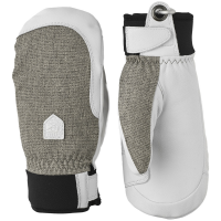 Women's Hestra Army Leather Patrol Mittens 2025 in Gray size 9 | Leather/Polyester/Neoprene