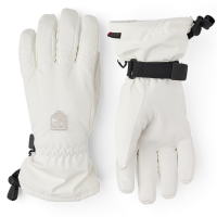 Women's Hestra Powder CZone Gloves 2024 in White size 7 | Leather/Polyester