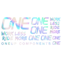 OneUp Components Bar Decal Sheet 2023 in Blue