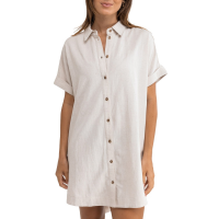 Women's Rhythm Classic Shirt Dress 2024 in White size Small