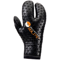 Solite 5/3 Split Wetsuit Mitts 2022 in Black size Medium | Nylon/Neoprene