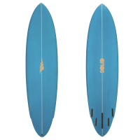 Solid Surf Co King Pin Surfboard 2023 in Blue size 7'4"