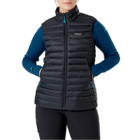 Women's Rab(R) Microlight Vest 2024 in Black size X-Small | Nylon