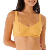 Women's Rip Curl Premium Surf E Bralette Bikini Top 2023 in Gold size X-Small