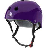 Triple 8 The Certfied Sweatsaver Skateboard Helmet 2025 in Purple size Small/Medium