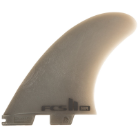 FCS II MR Neo Glass Tri Fin Set 2024 in Gray size X-Large | Polyester