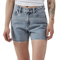 Women's Thrills Erica Mid Rise Shorts 023 in Blue | Cotton/Denim