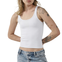 Women's Thrills Elle Plunge Tank Top 2023 in White size X-Small | Elastane/Polyester