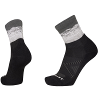 Le Bent The Range Light Cushion Mini Hike Socks Unisex 2023 in Black size Large | Nylon/Wool/Elastane