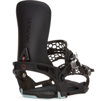 Season Universal Snowboard Bindings 2025 in Black size X-Large | Nylon