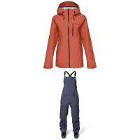 Women's Flylow Billie Coat 2023 - XS Red Package (XS) + X-Large Bindings size Xs/Xl | Polyester