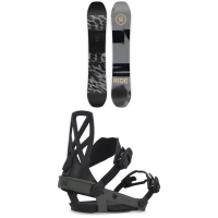 Ride Manic Snowboard 2024 - 158W Package (158W cm) + L Bindings in Black size 158W/L | Nylon/Aluminum