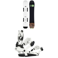 Ride Berzerker Snowboard 2024 - 163W Package (163W cm) + M Bindings in White size 163W/M | Nylon/Aluminum/Bamboo