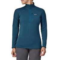 Women's Patagonia R1 Pullover 2024 Lagom in Blue size X-Small | Spandex/Polyester
