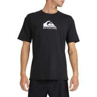 Quiksilver Solid Streak Short Sleeve Surf T-Shirt 2022 - X2X-Large in Black size 3X-Large | Elastane/Polyester