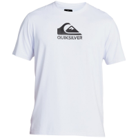 Quiksilver Solid Streak Short Sleeve Surf T-Shirt 2022 in White size Medium | Elastane/Polyester
