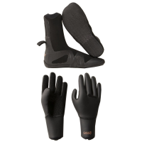 Women's Sisstrevolution 5mm Round Toe Wetsuit Boots 2021 - 5 Package (5) + M Gloves in Black size 5/M | Nylon/Neoprene