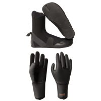 Women's Sisstrevolution 3mm Split Toe Wetsuit Boots 2021 - 5 Package (5) + M Gloves in Black size 5/M | Nylon/Neoprene