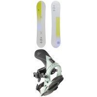 Women's Ride Compact Snowboard 2023 - 154 Package (154 cm) + S/M Womens in Black size 154/S/M | Nylon