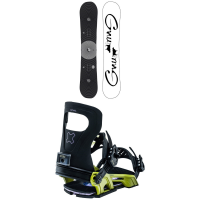 GNU Riders Choice Asym C2X Snowboard 2023 - 155W Package (155W cm) + S Mens | Aluminum in Green size 155W/S | Aluminum/Polyester