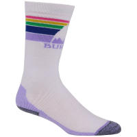 Kid's Burton Emblem Midweight Socks Big 2024 in White size Medium/Large | Nylon/Acrylic/Elastane