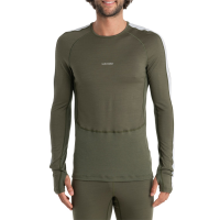 Icebreaker 200 ZoneKnit(TM) Long-Sleeve Crew Men's 2024 in Green size X-Large | Wool