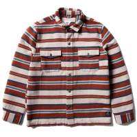 Vissla West Coast Overshirt Men's 2023 in Red size Medium | Wool/Polyester