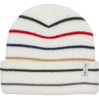 Kid's Autumn Multi Stripe Beanie Hat 2024 in White