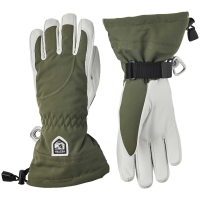 Women's Hestra Heli Gloves 2025 in Green size 6 | Leather/Polyester