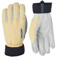 Hestra Army Leather Wool Terry Gloves 2025 in Yellow size 8 | Wool/Leather/Neoprene