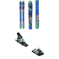 Women's Line Skis Pandora 104 Skis 2024 - 158 Package (158 cm) + 100 Adult Alpine Bindings in Gold size 158/100