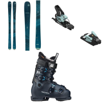 Women's Blizzard Black Pearl 82 Skis 2024 - 166 Package (166 cm) + 90 Adult Alpine Bindings in Gold size 166/90