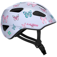 Kid's Lazer Nutz KinetiCore Bike Helmet 2025 in White | Nylon/Polyester