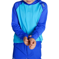 Kid's Hootie Hoo Georgie Sun Hoodie 2024 in Blue size 6 | Spandex/Polyester