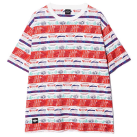 Manastash MTN Stripe T-Shirt Men's 2024 in Red size Medium | Cotton