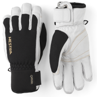 Hestra Army Leather GORE-TEX Short Gloves 2024 in White size 7 | Leather/Polyester