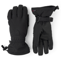 Women's Hestra Powder CZone Gloves 2024 in Black size 5 | Leather/Polyester