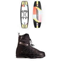 Liquid Force Unity Wakeboard 2024 - 143 Package (143 cm) + 9-10 Mens in Black size 143/9-10