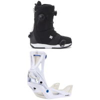 Women's DC Lotus Step On Snowboard Boots 2025 - 7 Package (7) + L Womens in White size 7/L | Nylon